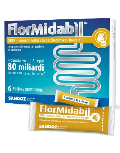 FLORMIDABIL STOP 6 BUSTINE OROSOLUBILI 1,5 G