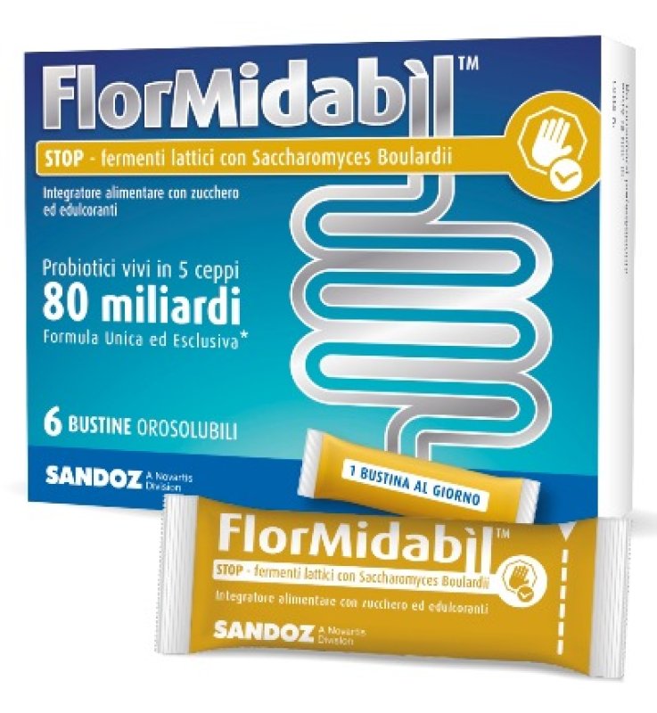 FLORMIDABIL STOP 6 BUSTINE OROSOLUBILI 1,5 G