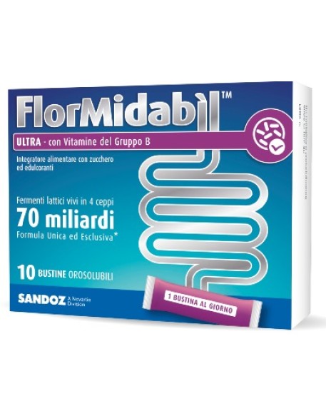 FLORMIDABIL ULTRA 10 BUSTINE OROSOLUBILI 1,5 G