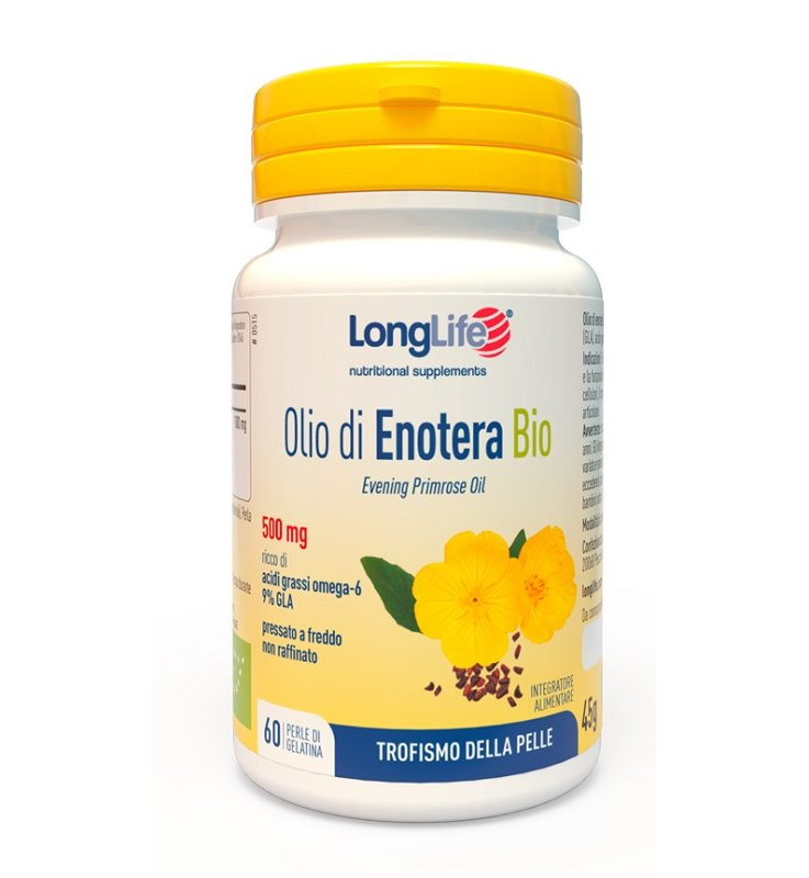 LONGLIFE OLIO ENOTERA BIO 60 PERLE 500 MG