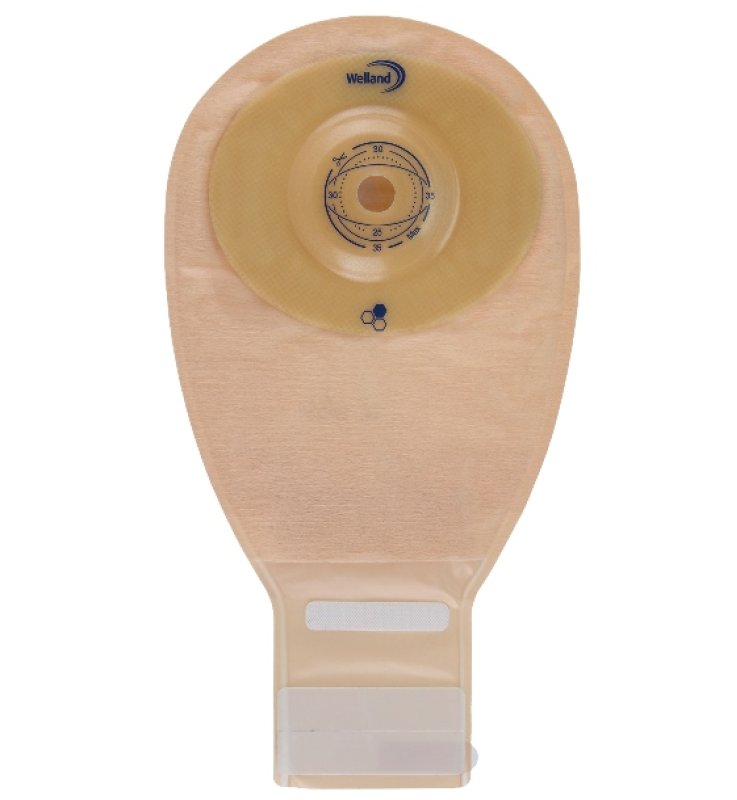 SACCA PER ILEOSTOMIA OPACA RITAGLIABILE WELLAND AURUM CONVEXILEO MIDI DIAMETRO 13-48 MM INIZIO CONVESSITA' 48 MM 10 PEZZI