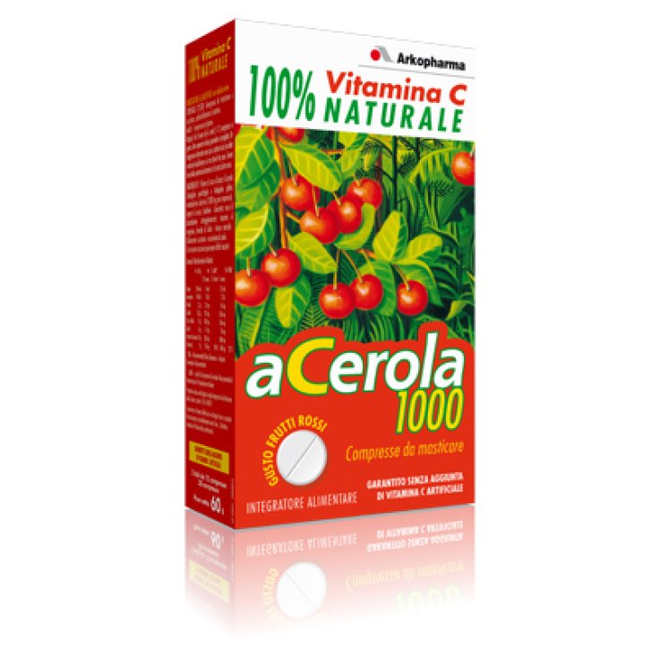 ARKOVITAL ACEROLA 1000 60 COMPRESSE DOPPIO ARKOVITAL ACEROLA 1000 60 COMPRESSE DOPPIO