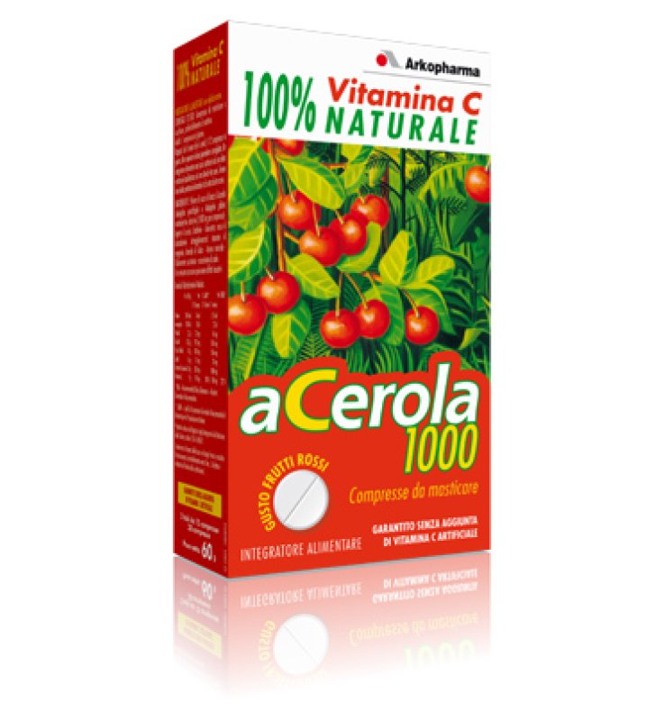 ARKOVITAL ACEROLA 1000 60 COMPRESSE DOPPIO ARKOVITAL ACEROLA 1000 60 COMPRESSE DOPPIO