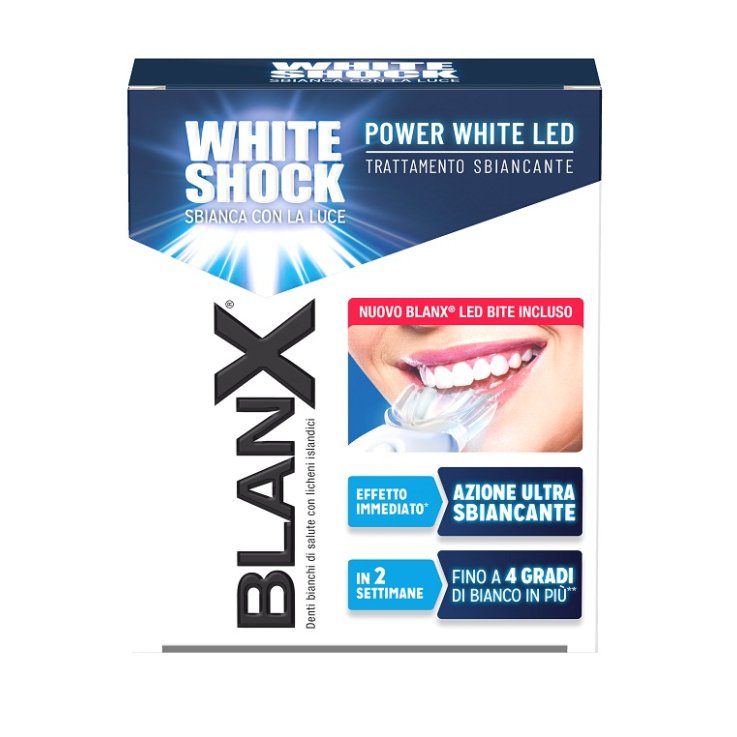 BLANX WHITE SHOCK TRATTAMENTO POWER WHITE GEL 30 ML CON BITE BLANX WHITE SHOCK TRATTAMENTO POWER WHITE GEL 30 ML CON BITE