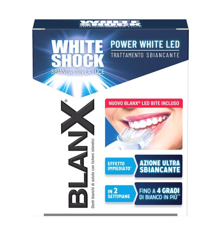 BLANX WHITE SHOCK TRATTAMENTO POWER WHITE GEL 30 ML CON BITE BLANX WHITE SHOCK TRATTAMENTO POWER WHITE GEL 30 ML CON BITE