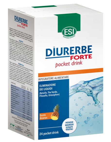 ESI DIURERBE FORTE POCKET DRINK ANANAS 24 X 20 ML