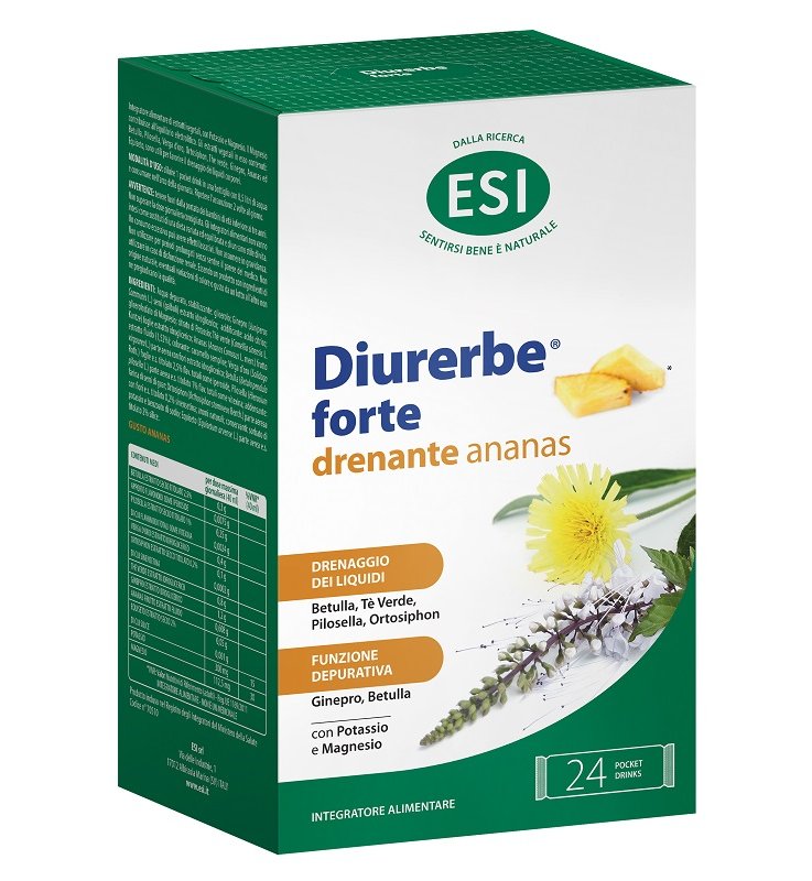 ESI DIURERBE FORTE POCKET DRINK ANANAS 24 X 20 ML