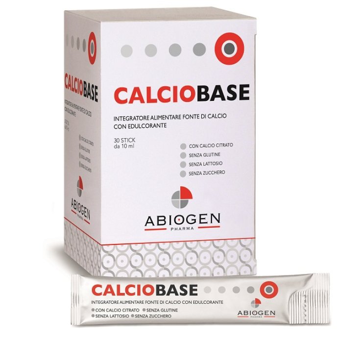 CALCIOBASE 30 STICK DA 10 ML SENZA ZUCCHERI AGGIUNTI SENZA GLUTINE E SENZA LATTOSIO CALCIOBASE 30 STICK DA 10 ML SENZA ZUCCHERI AGGIUNTI SENZA GLUTINE E SENZA LATTOSIO