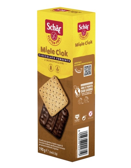 SCHAR-BISCOTTI MIELE CIOK 190G