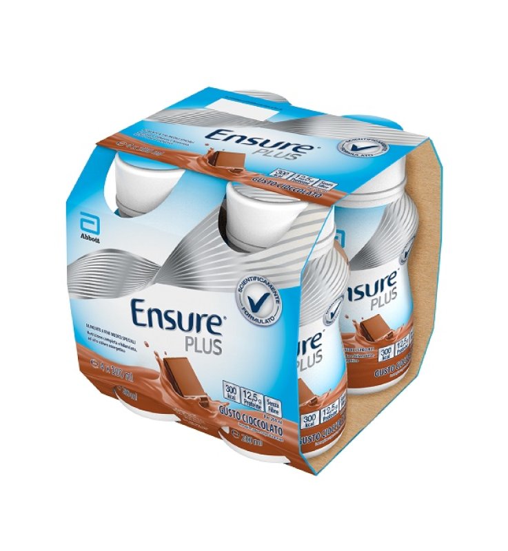 ENSURE PLUS CIOCCOLATO 4 BOTTIGLIE DA 200 ML ENSURE PLUS CIOCCOLATO 4 BOTTIGLIE DA 200 ML