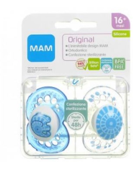 MAM ORIGINAL SUCCHIETTO 16+ SILICONE CONFEZIONE DOPPIA