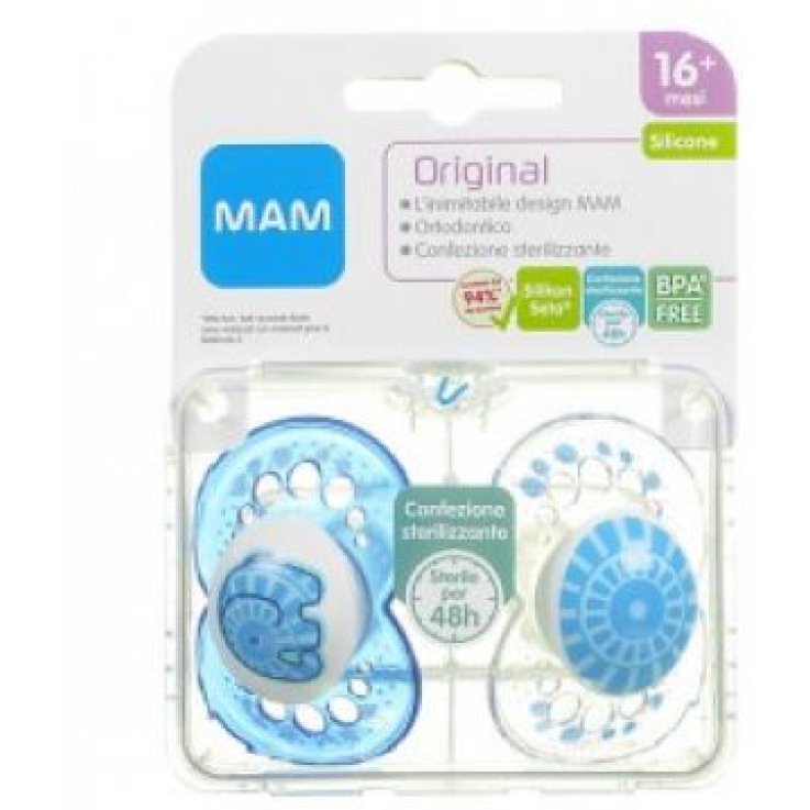 MAM ORIGINAL SUCCHIETTO 16+ SILICONE CONFEZIONE DOPPIA MAM ORIGINAL SUCCHIETTO 16+ SILICONE CONFEZIONE DOPPIA