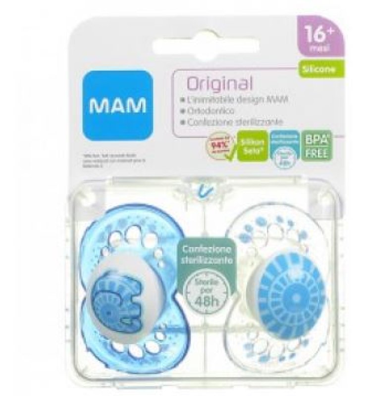 MAM ORIGINAL SUCCHIETTO 16+ SILICONE CONFEZIONE DOPPIA MAM ORIGINAL SUCCHIETTO 16+ SILICONE CONFEZIONE DOPPIA