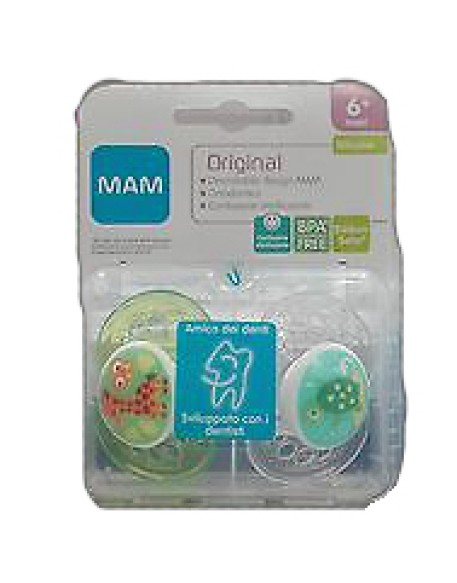 MAM ORIGINAL SUCCHIETTO 6+ SILICONE CONFEZIONE DOPPIA