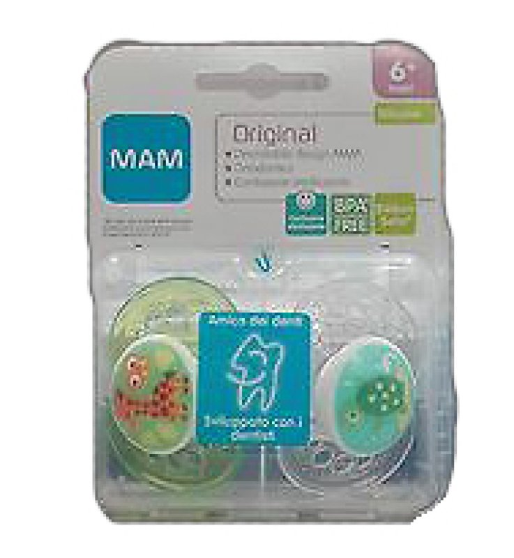 MAM ORIGINAL SUCCHIETTO 6+ SILICONE CONFEZIONE DOPPIA MAM ORIGINAL SUCCHIETTO 6+ SILICONE CONFEZIONE DOPPIA