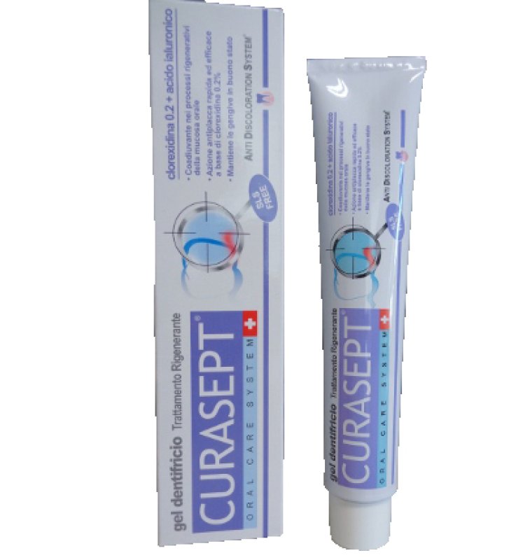 CURASEPT GEL DENTIFRICIO 0,20 CON ADS TRATTAMENTO RIGENERANTE CON ACIDO IALURONICO 75 ML
