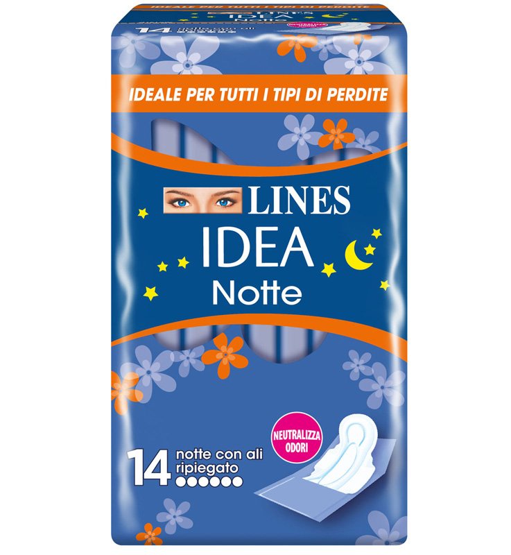 LINES IDEA NOTTE CON ALI RIPIEGATE 14 PEZZI