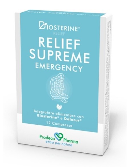 BIOSTERINE RELIEF SUPREME EMERGENCY 12 COMPRESSE