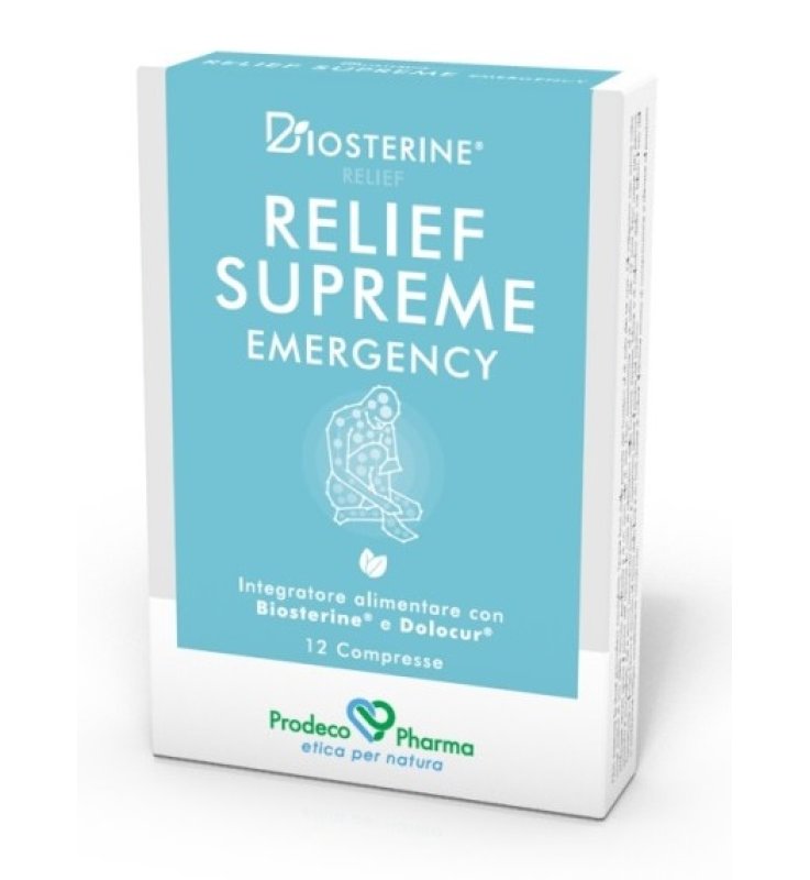 BIOSTERINE RELIEF SUPREME EMERGENCY 12 COMPRESSE BIOSTERINE RELIEF SUPREME EMERGENCY 12 COMPRESSE