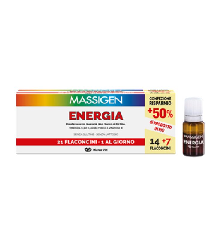 MASSIGEN ENERGIA 21 FLACONCINI DA 10 ML