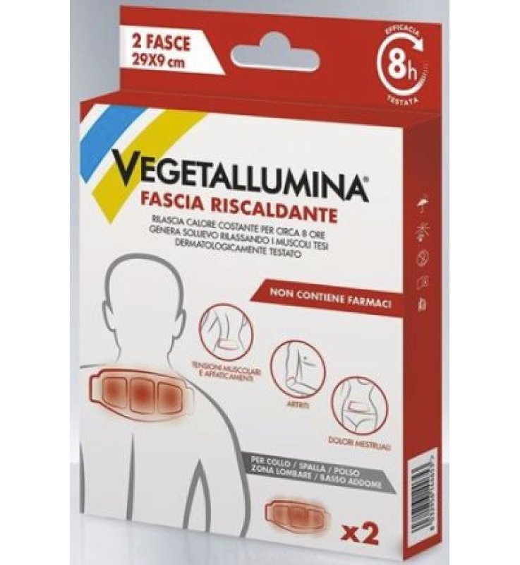 VEGETALLUMINA FASCIA RISCALDANTE 2 PEZZI VEGETALLUMINA FASCIA RISCALDANTE 2 PEZZI