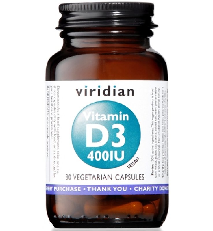 VITAMIN D3 400IU 30CPS VEG NATUR