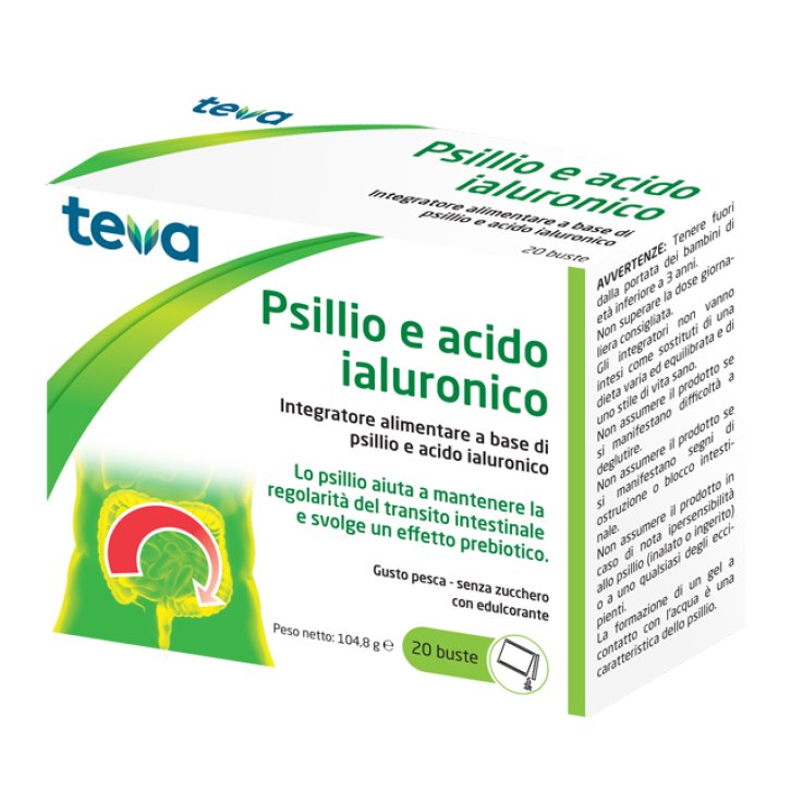 PSILLIO ACIDO IALURONICO TEVA 20 BUSTE 104,8 G PSILLIO ACIDO IALURONICO TEVA 20 BUSTE 104,8 G