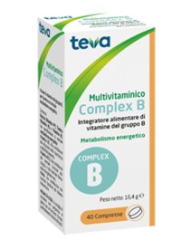 MULTIVITAMINICO COMPLEX B TEVA 40 COMPRESSE 16,4 G