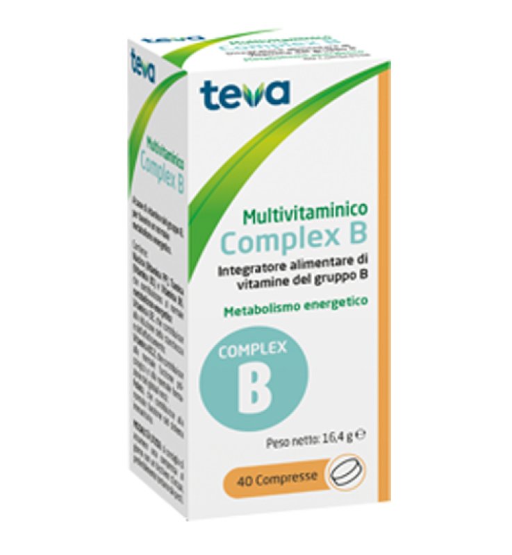 MULTIVITAMINICO COMPLEX B TEVA 40 COMPRESSE 16,4 G MULTIVITAMINICO COMPLEX B TEVA 40 COMPRESSE 16,4 G