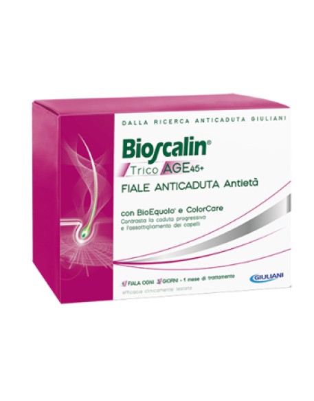 BIOSCALIN TRICOAGE 45+ ANTICADUTA ANTIETA' 10 FIALE 3,5 ML