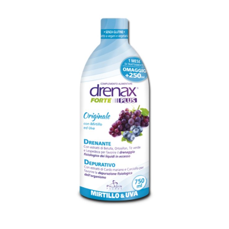DRENAX FORTE PLUS ORIGINALE CON MIRTILLO E UVA 750 ML DRENAX FORTE PLUS ORIGINALE CON MIRTILLO E UVA 750 ML