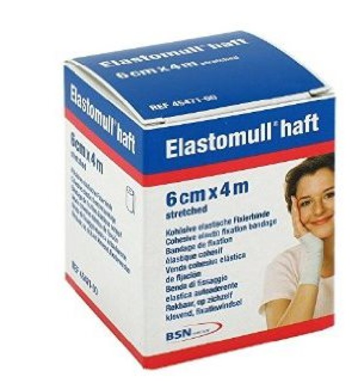 BENDA ELASTICA AUTOADESIVA ELASTOMULL HAFT COMPRESSIONE FORTE 6X400 CM