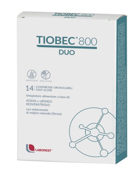 TIOBEC 800 DUO COMPRESSE OROSOLUBILI 18,9 G