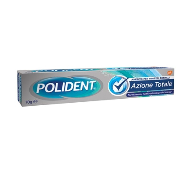 ADESIVO PER PROTESI DENTALI POLIDENT AZIONE TOTALE 70 G ADESIVO PER PROTESI DENTALI POLIDENT AZIONE TOTALE 70 G