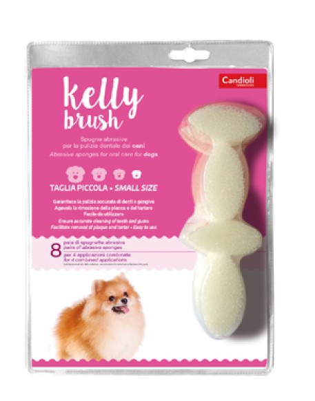 KELLY BRUSH SPUGNETTA ABRASIVA PER CANI DI TAGLIA PICCOLA 16PEZZI