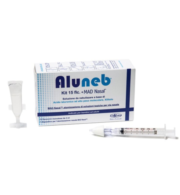 ALUNEB KIT SOLUZIONE ISOTONICA 15 FLACONCINI DA 4 ML + MAD NASAL ATOMIZZATORE