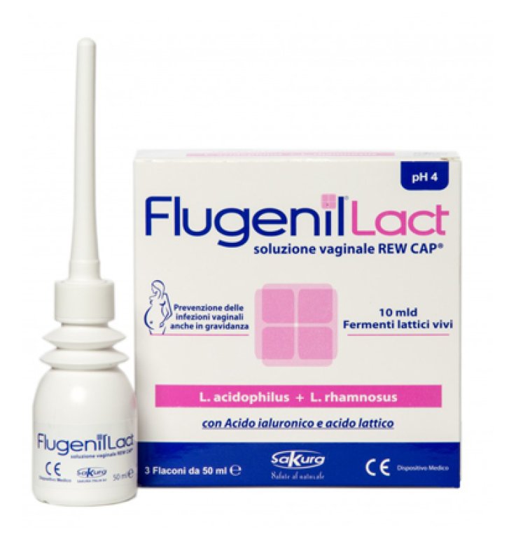 FLUGENIL LACT SOLUZIONE VAGINALE INTERNA A BASE DI FERMENTILATTICI 3 FLACONI DA 50 ML + 3 APPLICATORI MONOUSO