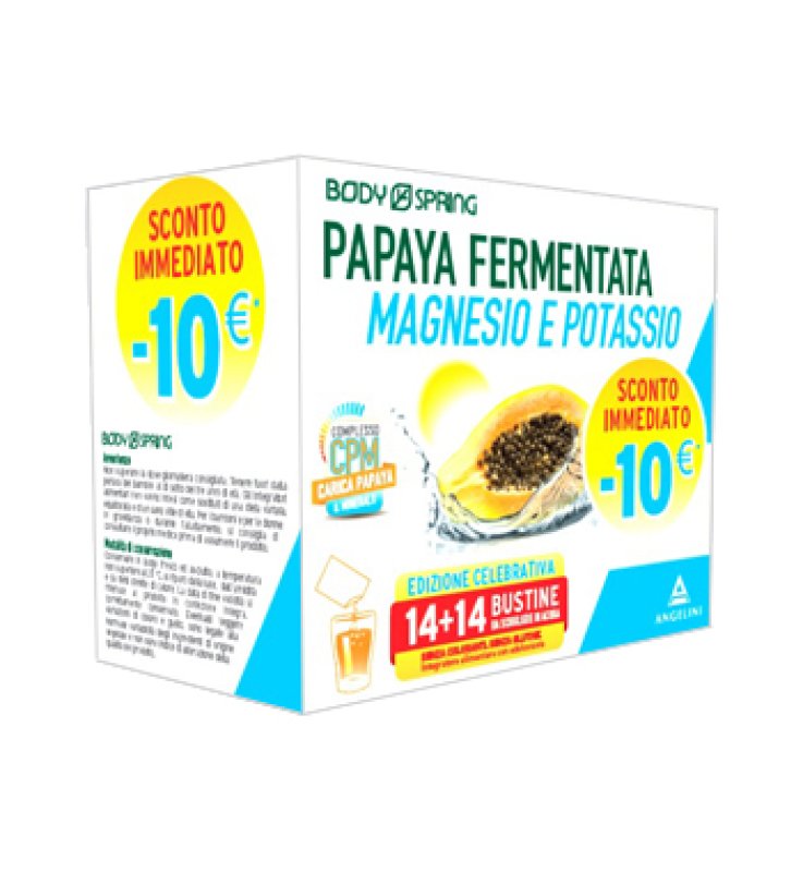 BODY SPRING BIPACK PAPAYA MAGNESIO POTASSIO 14 BUSTINE OROSOLUBILI