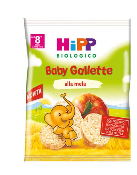 HIPP BIO HIPP BIO BABY GALLETTE DI RISO ALLA MELA 30 G