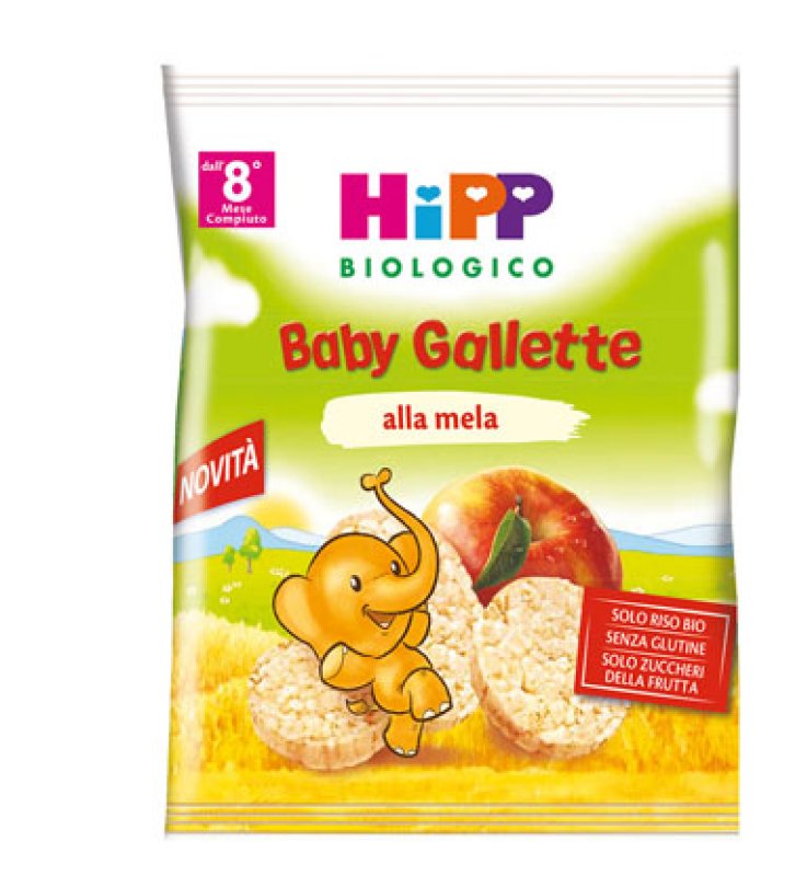 HIPP BIO HIPP BIO BABY GALLETTE DI RISO ALLA MELA 30 G