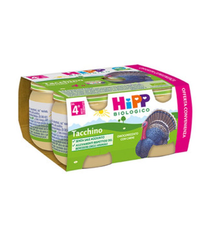 HIPP BIO OMOGENEIZZATO TACCHINO 4X80 G