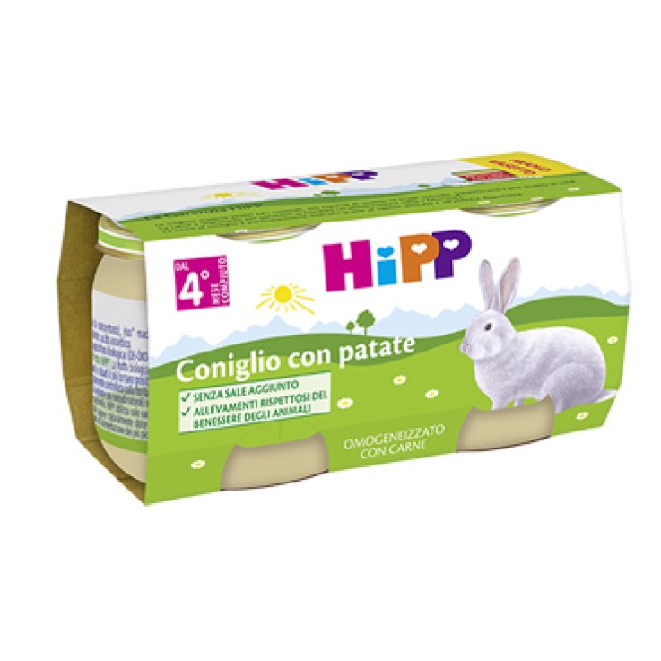 HIPP BIO OMOGENEIZZATO CONIGLIO CON PATATE 2X80 G HIPP BIO OMOGENEIZZATO CONIGLIO CON PATATE 2X80 G