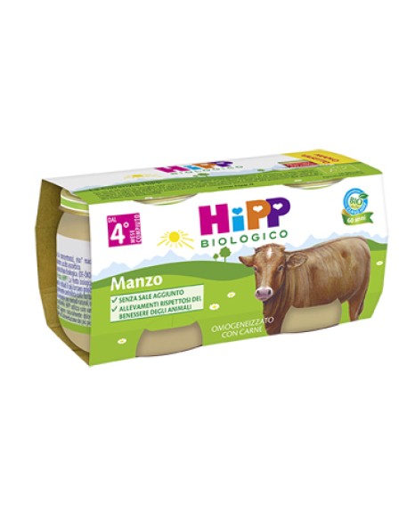 HIPP BIO HIPP BIO OMOGENEIZZATO MANZO 2X80 G