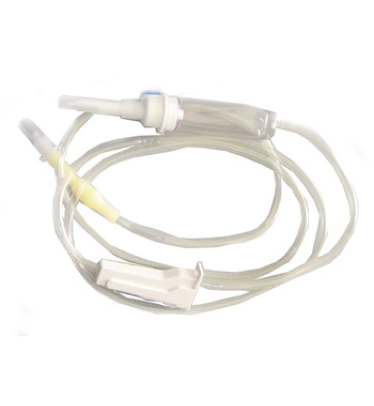DEFLUSSORE PER INFUSIONE SENZA AGO CON ROLLER E FILTRO SOLUSIONE DEFLUSSORE PER INFUSIONE SENZA AGO CON ROLLER E FILTRO SOLUSIONE