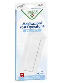 MEDICAZIONE POST OPERATORIA STERILE GARZA ANTIADERENTE 10X25CM 3 PEZZI PROFAR