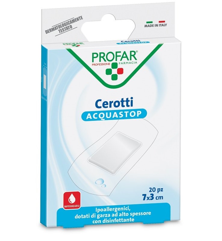 CEROTTO ACQUASTOP GRANDI 7X3 CM PROFAR 20 PEZZI