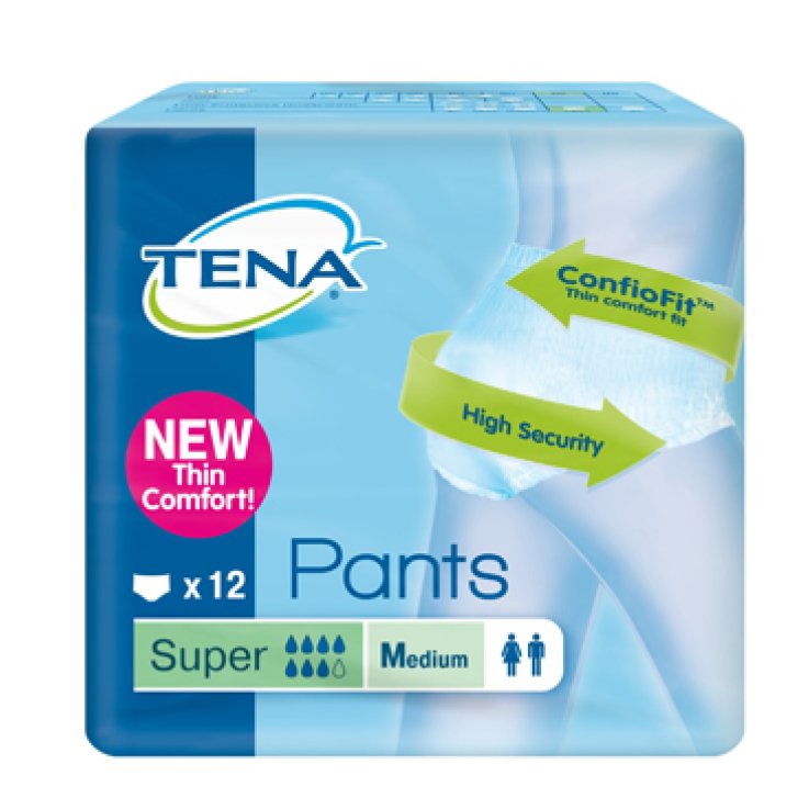 PANNOLONE PULL UP TENA PANTS SUPER TAGLIA MEDIUM 12 PEZZI PANNOLONE PULL UP TENA PANTS SUPER TAGLIA MEDIUM 12 PEZZI