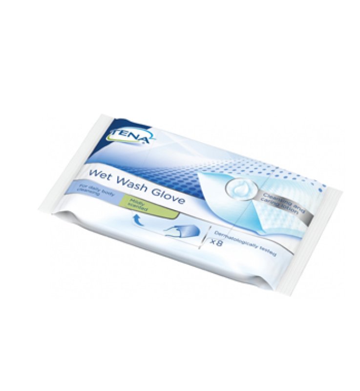 TENA WET WASH GLOVE 8PZ 1116 TENA WET WASH GLOVE 8PZ 1116
