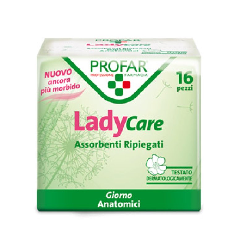 LADYCARE ASSORBENTI GIORNO ANATOMICO 16 PEZZI PROFAR LADYCARE ASSORBENTI GIORNO ANATOMICO 16 PEZZI PROFAR