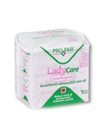 LADYCARE ASSORBENTI IPOALLERGENICI ULTRASOTTILI ALI 14 PEZZIPROFAR